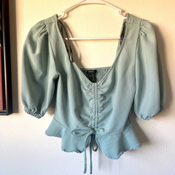 Forever 21 Tops - Forever 21 Mint‎ Green Crop Top S